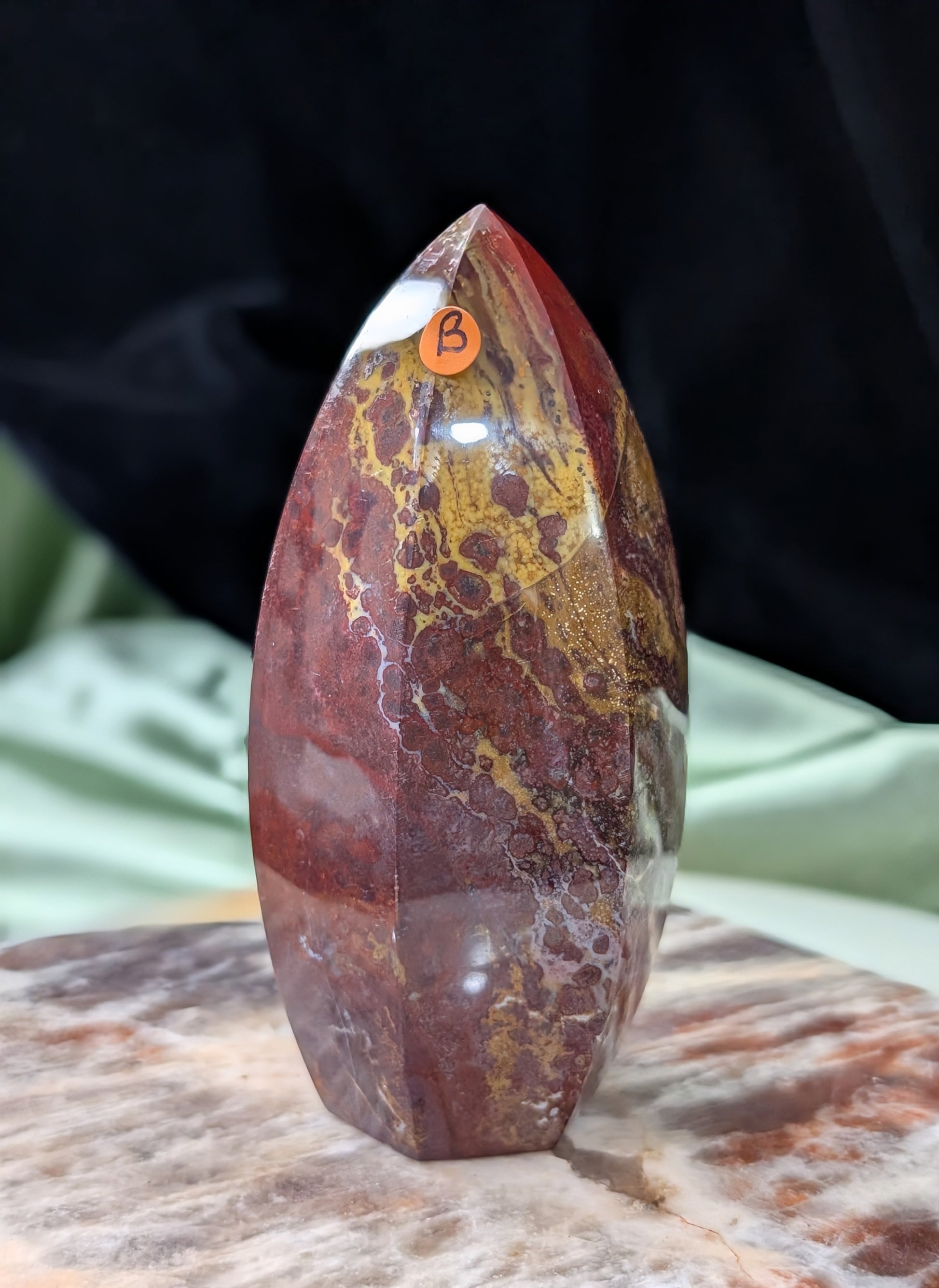 Indonesian Red Jasper Tower