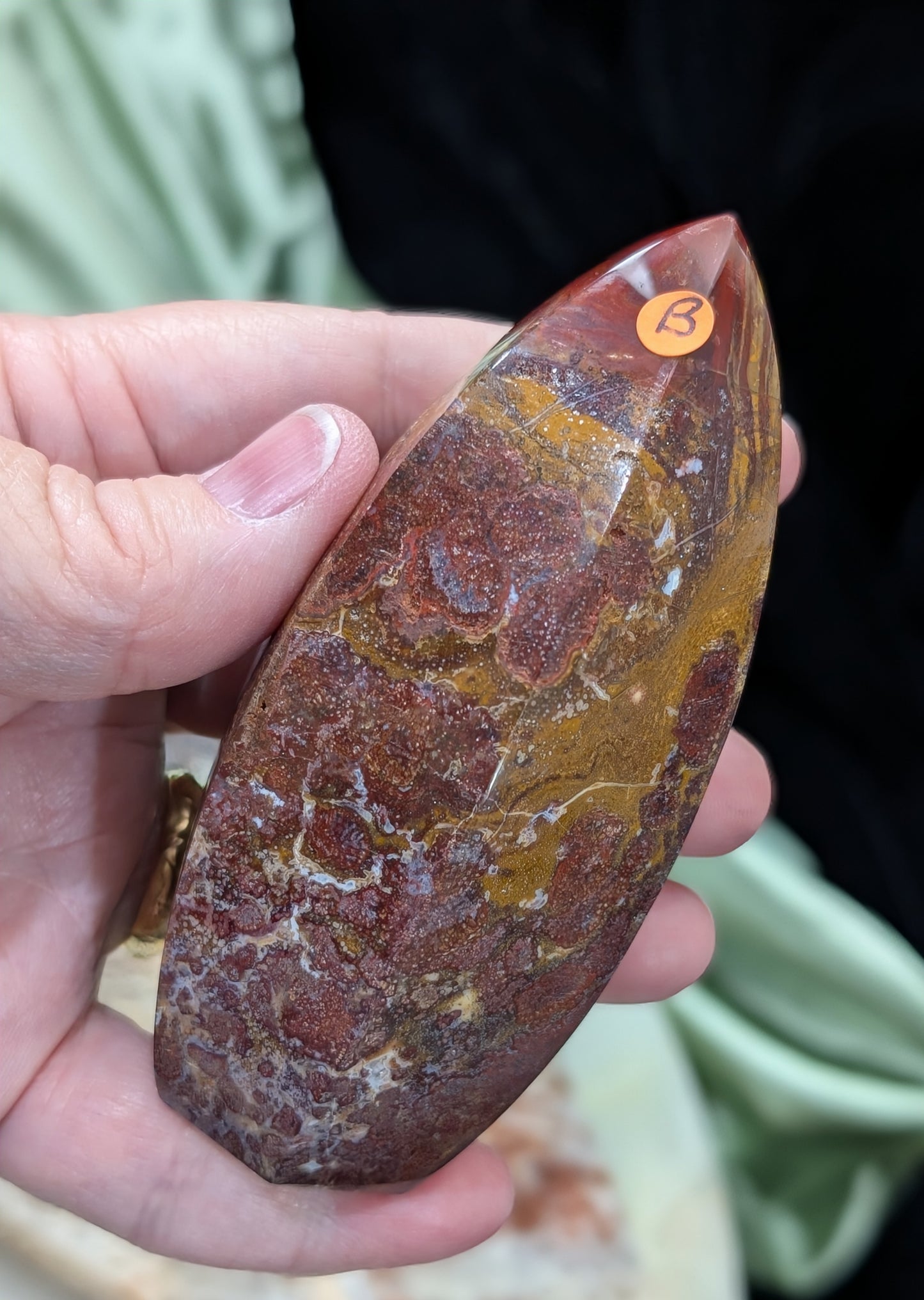 Indonesian Red Jasper Tower