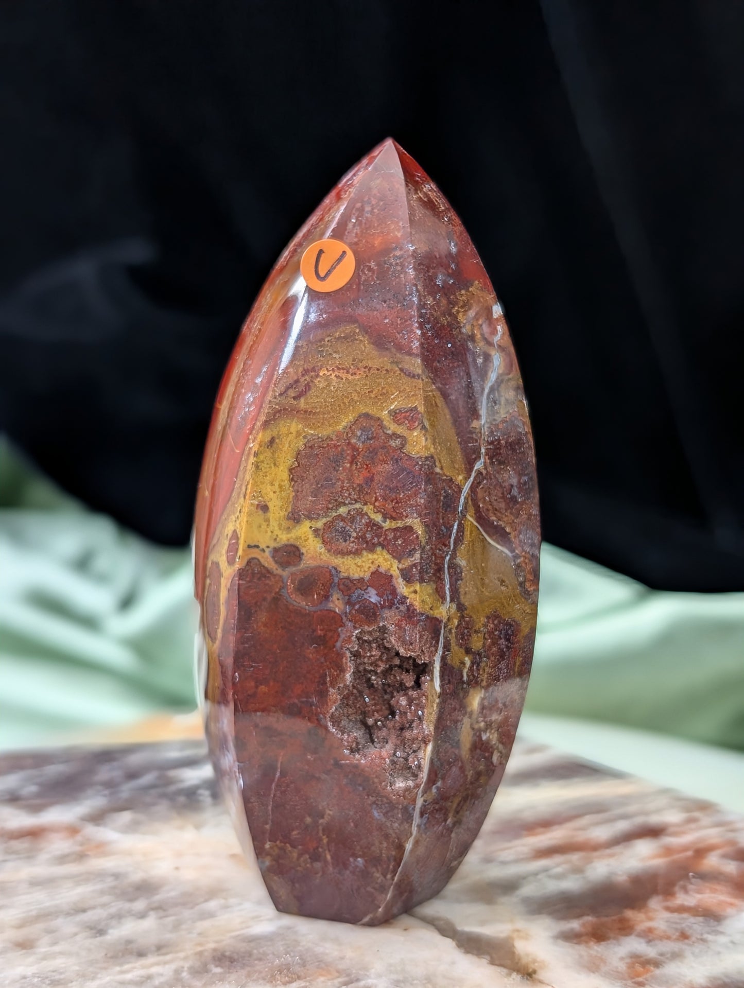 Indonesian Red Jasper Tower