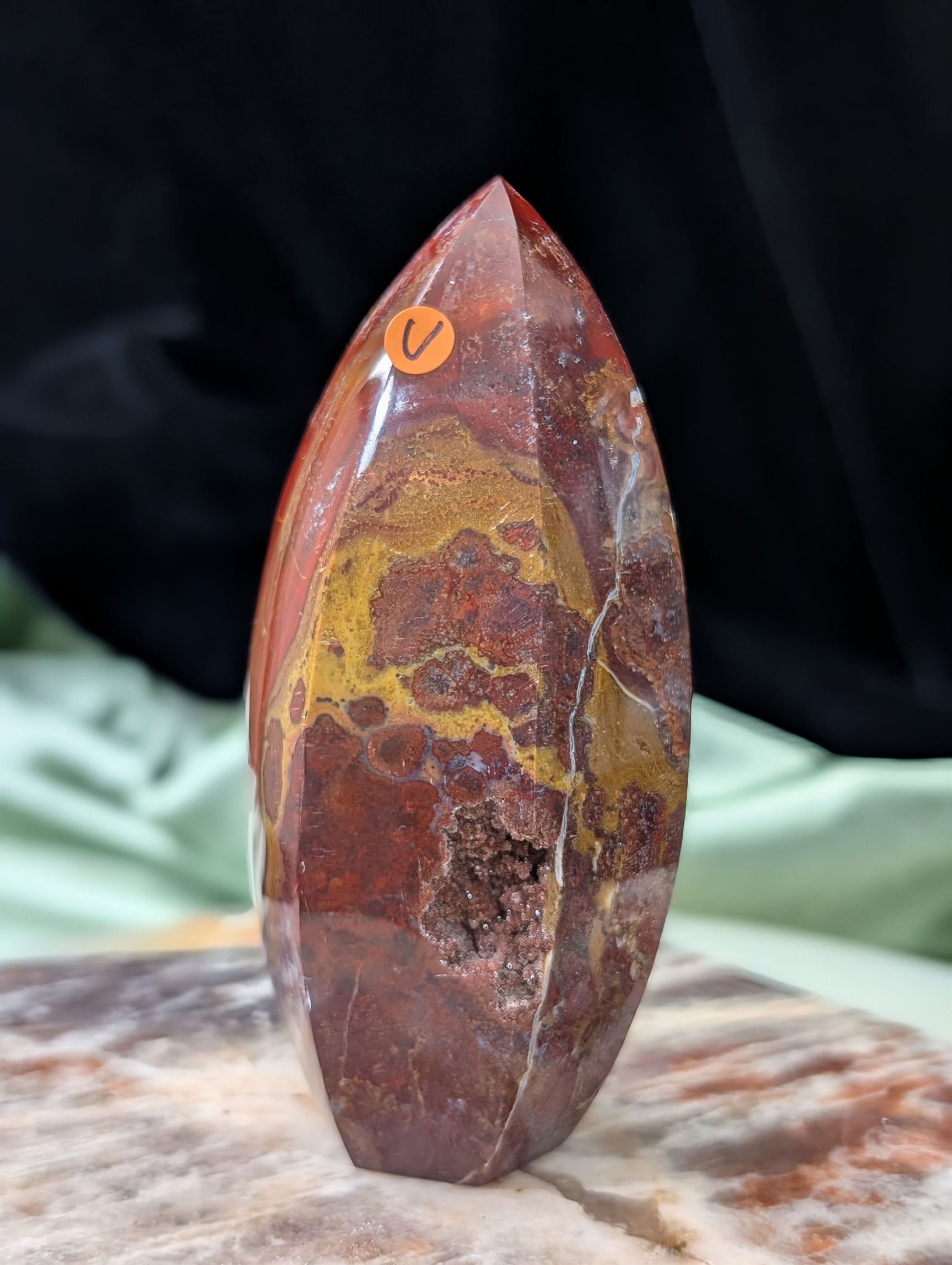 Indonesian Red Jasper Tower