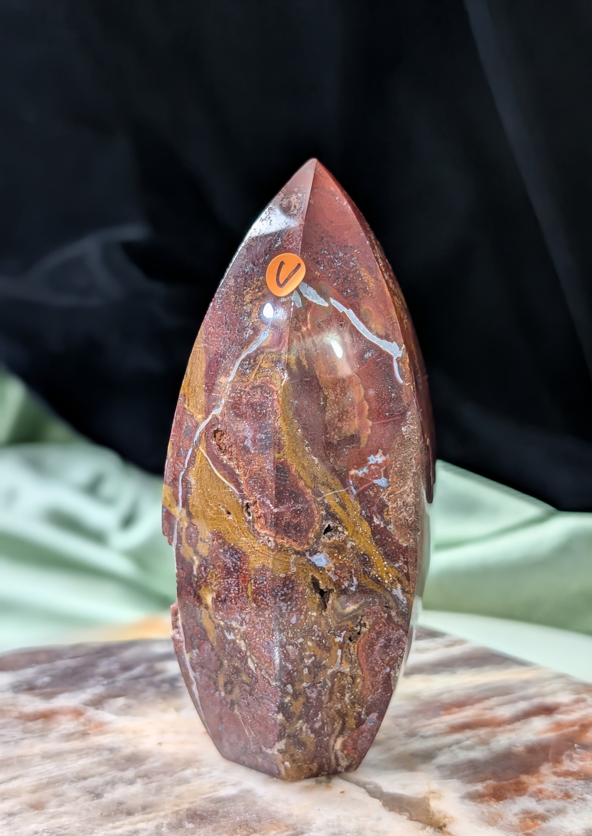 Indonesian Red Jasper Tower
