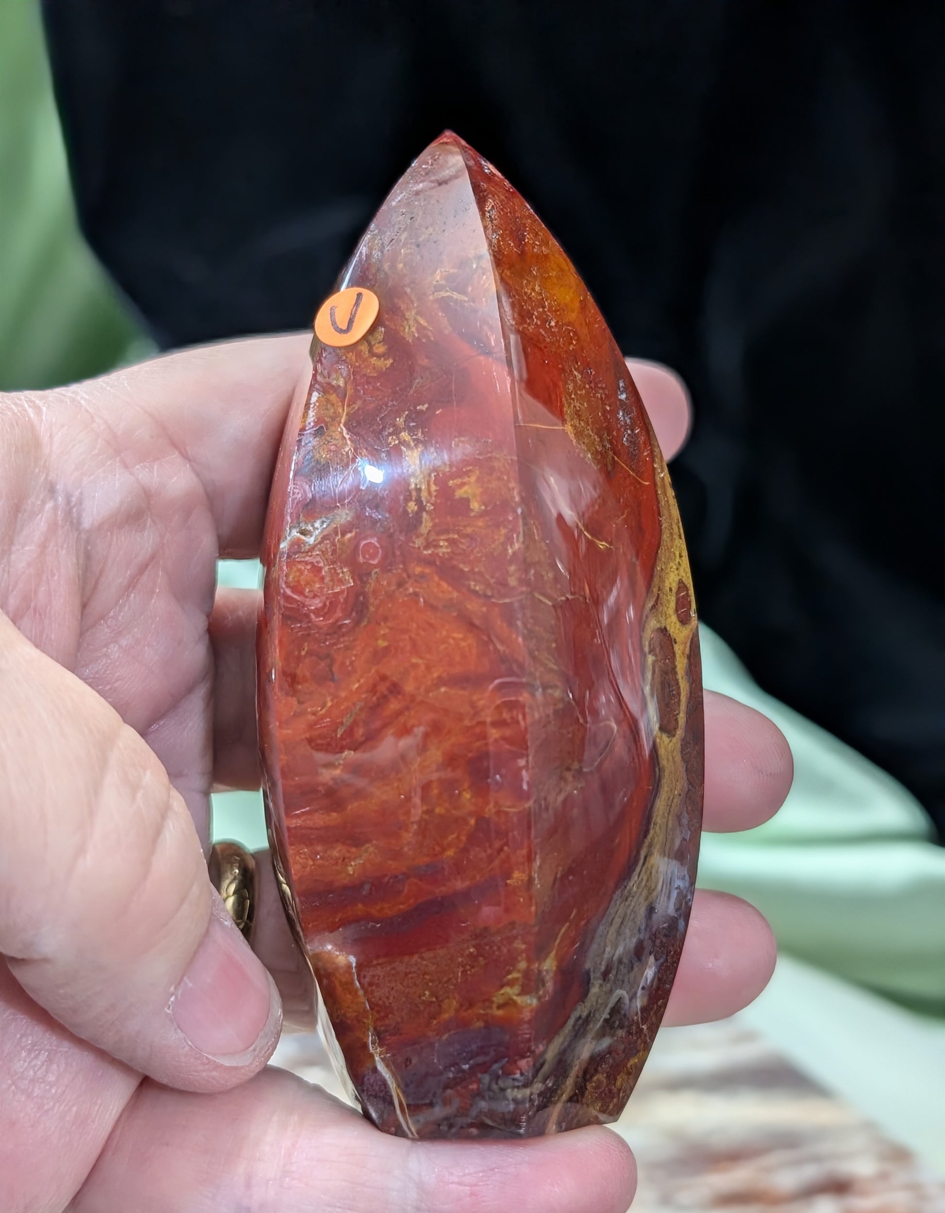 Indonesian Red Jasper Tower