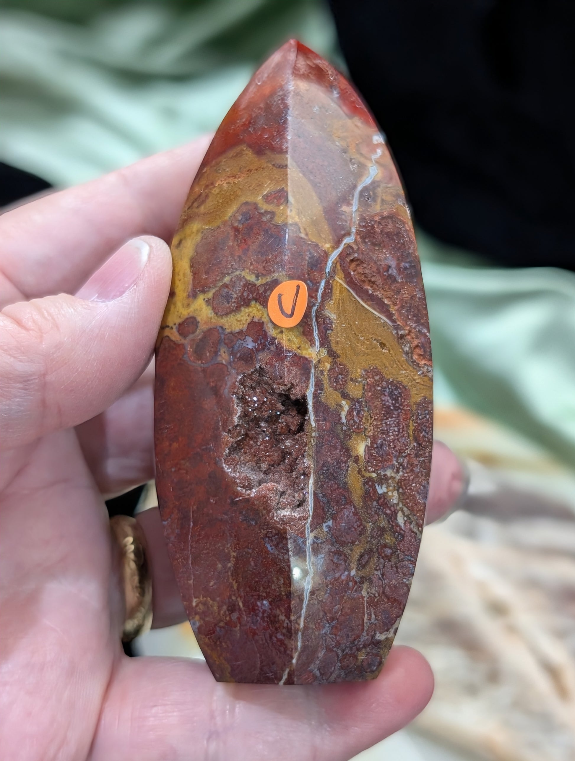 Indonesian Red Jasper Tower