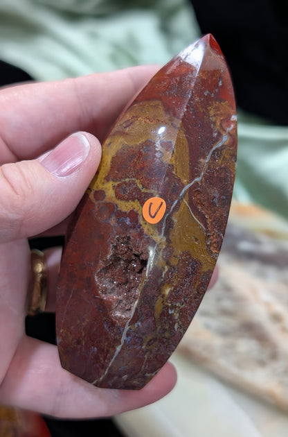 Indonesian Red Jasper Tower