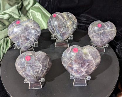 Iolite Hearts