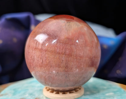 Juicy Peach Calcite Sphere