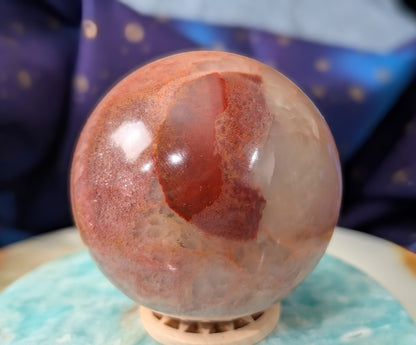 Juicy Peach Calcite Sphere