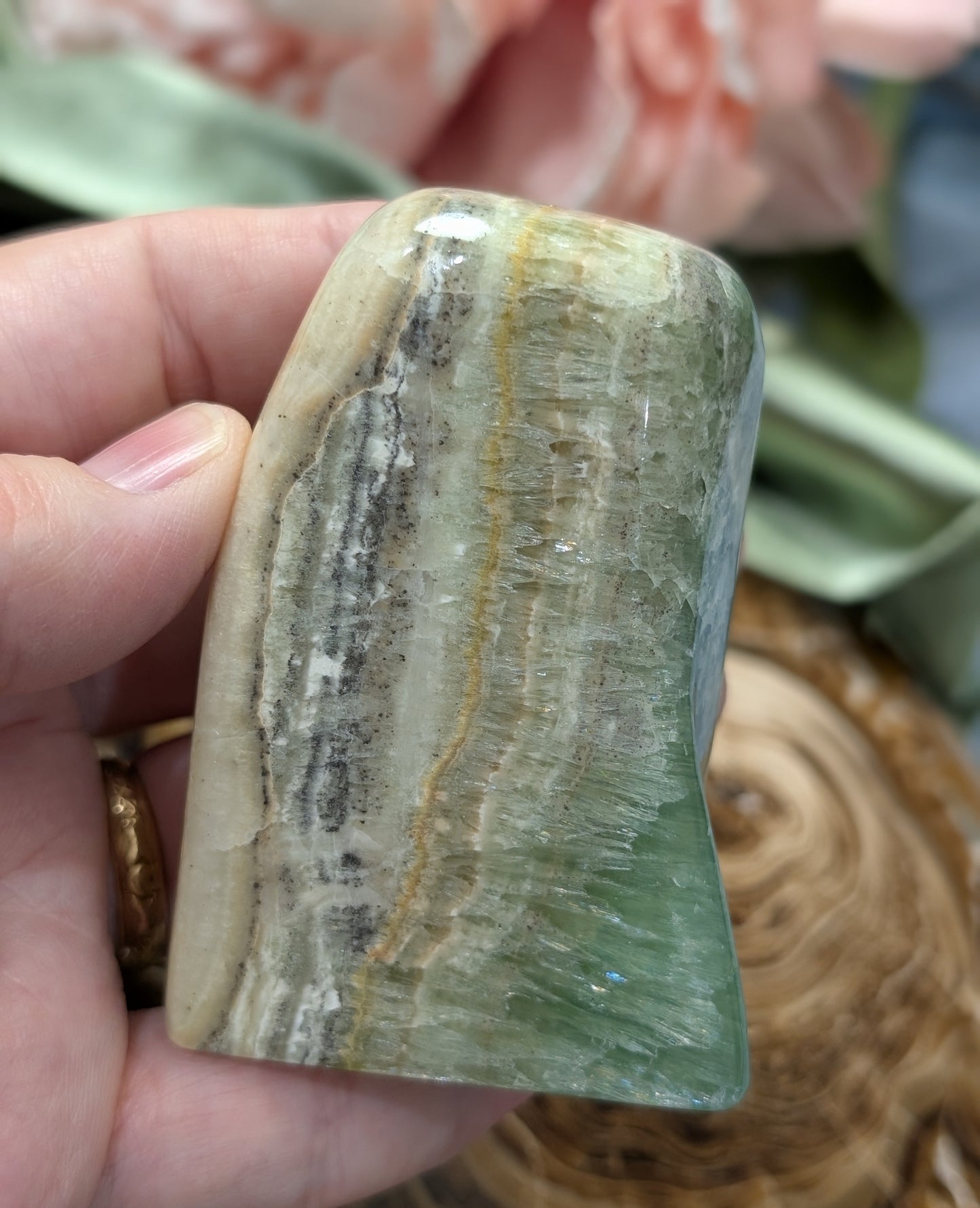 Kiwi Calcite Freeform