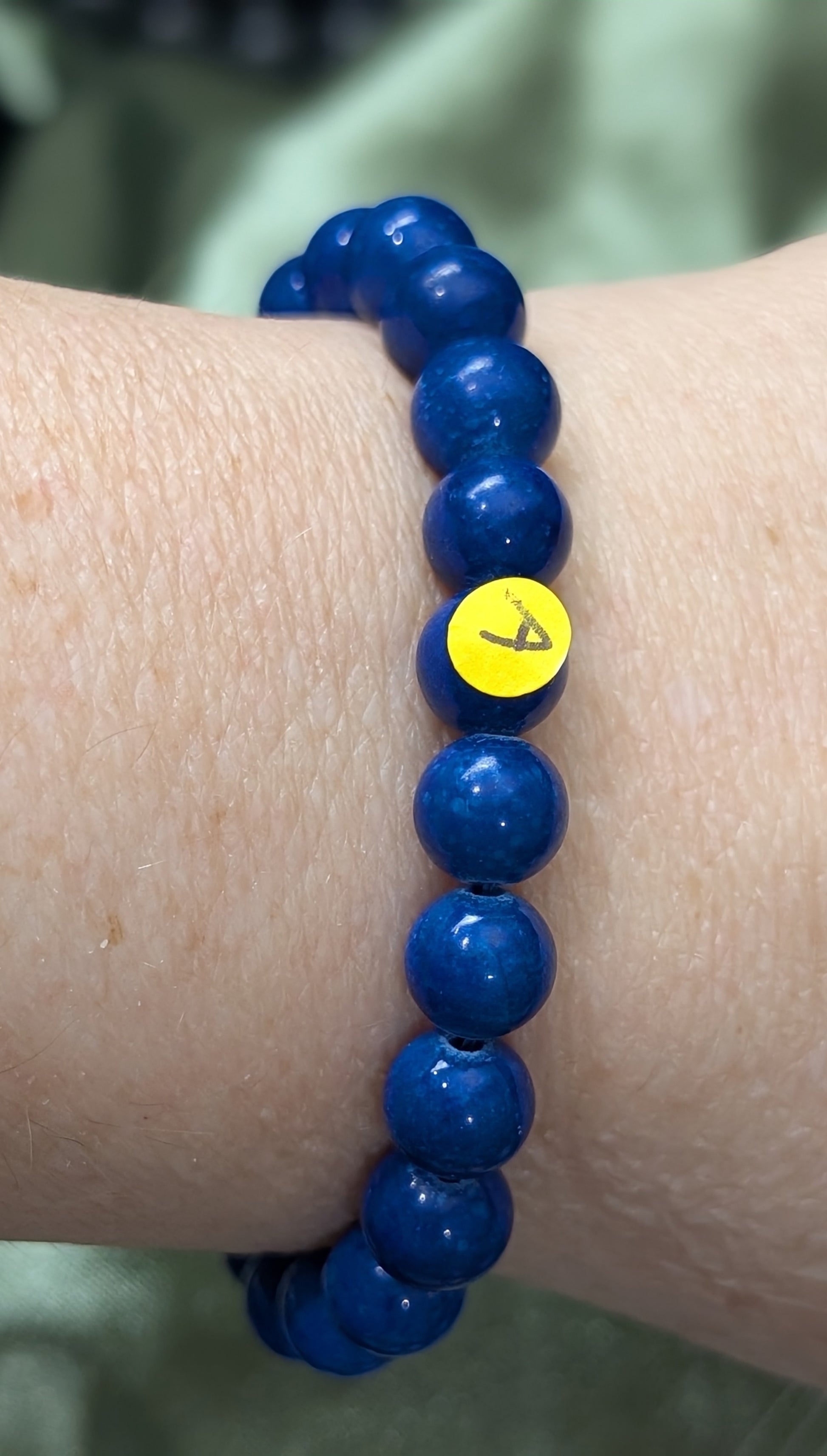 Lapis Lazuli Bead Stretch Bracelet