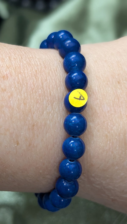 Lapis Lazuli Bead Stretch Bracelet