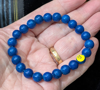 Lapis Lazuli Bead Stretch Bracelet