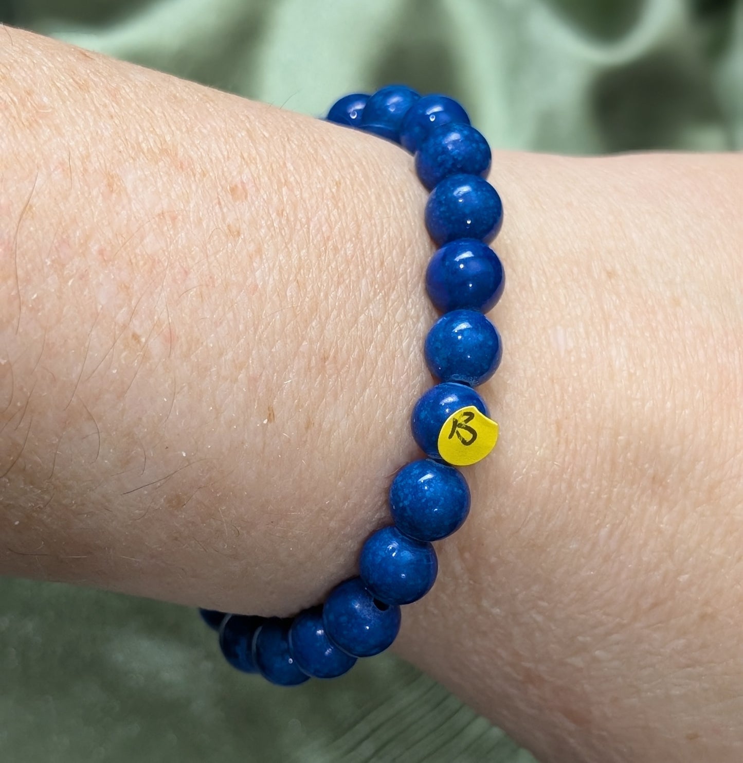 Lapis Lazuli Bead Stretch Bracelet