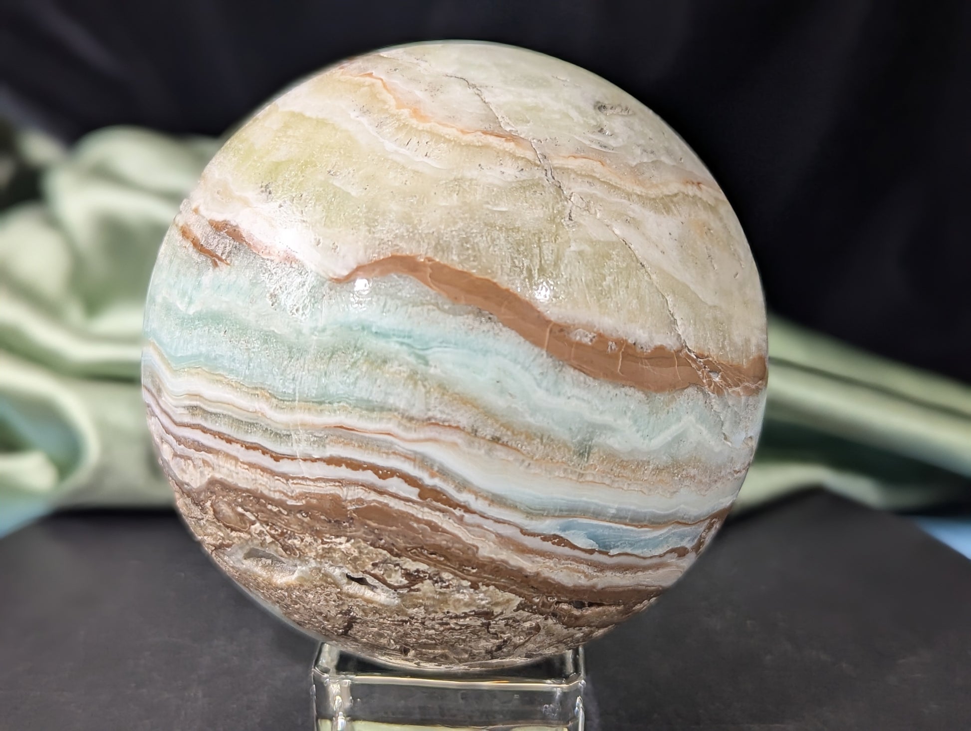 Large Caribbean Calcite Sphere