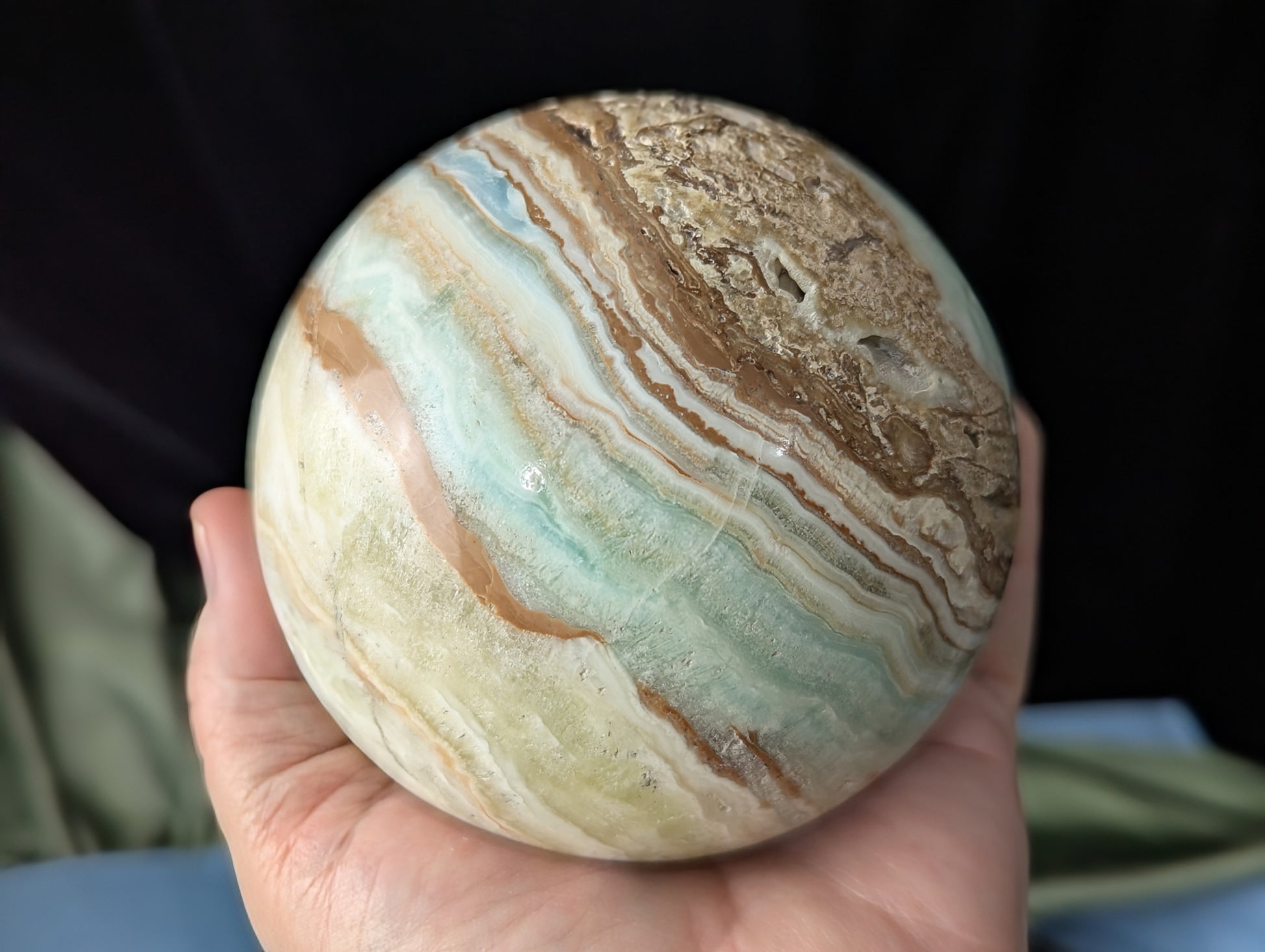 Large Caribbean Calcite Sphere