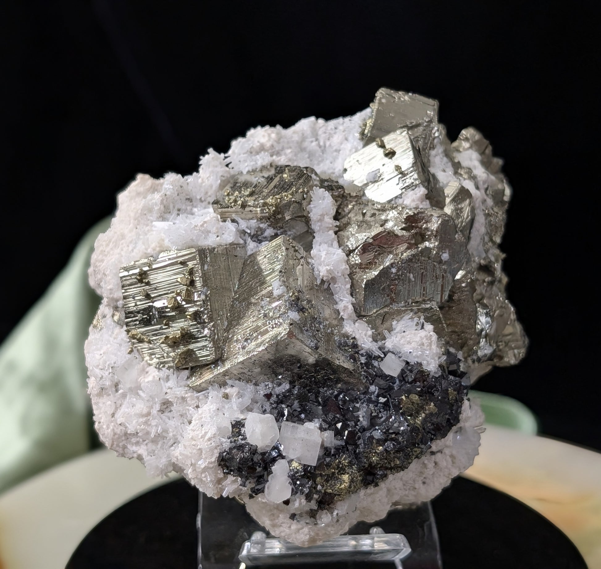 Large Cubical Pyrite in Matrix Specimen