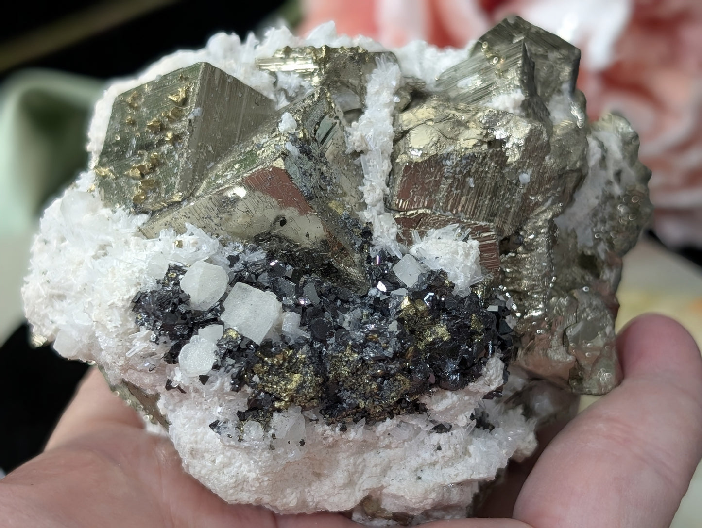 Large Cubical Pyrite in Matrix Specimen