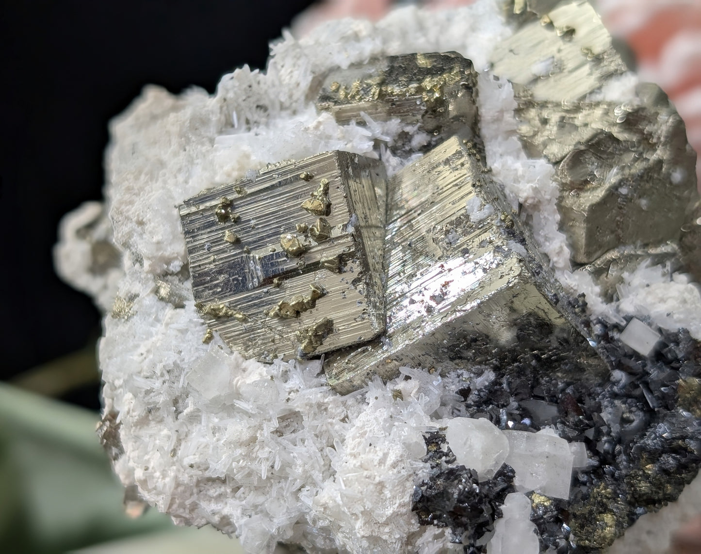 Large Cubical Pyrite in Matrix Specimen