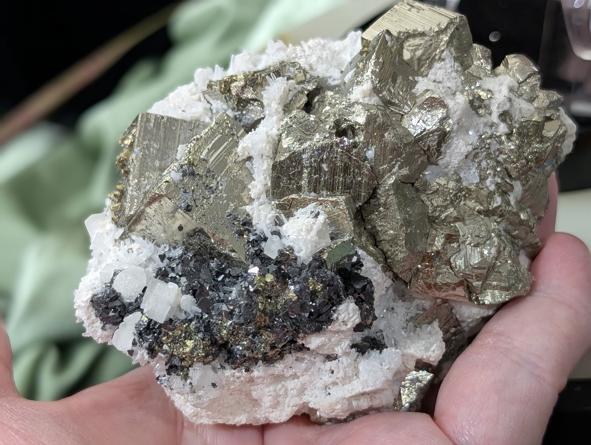 Large Cubical Pyrite in Matrix Specimen