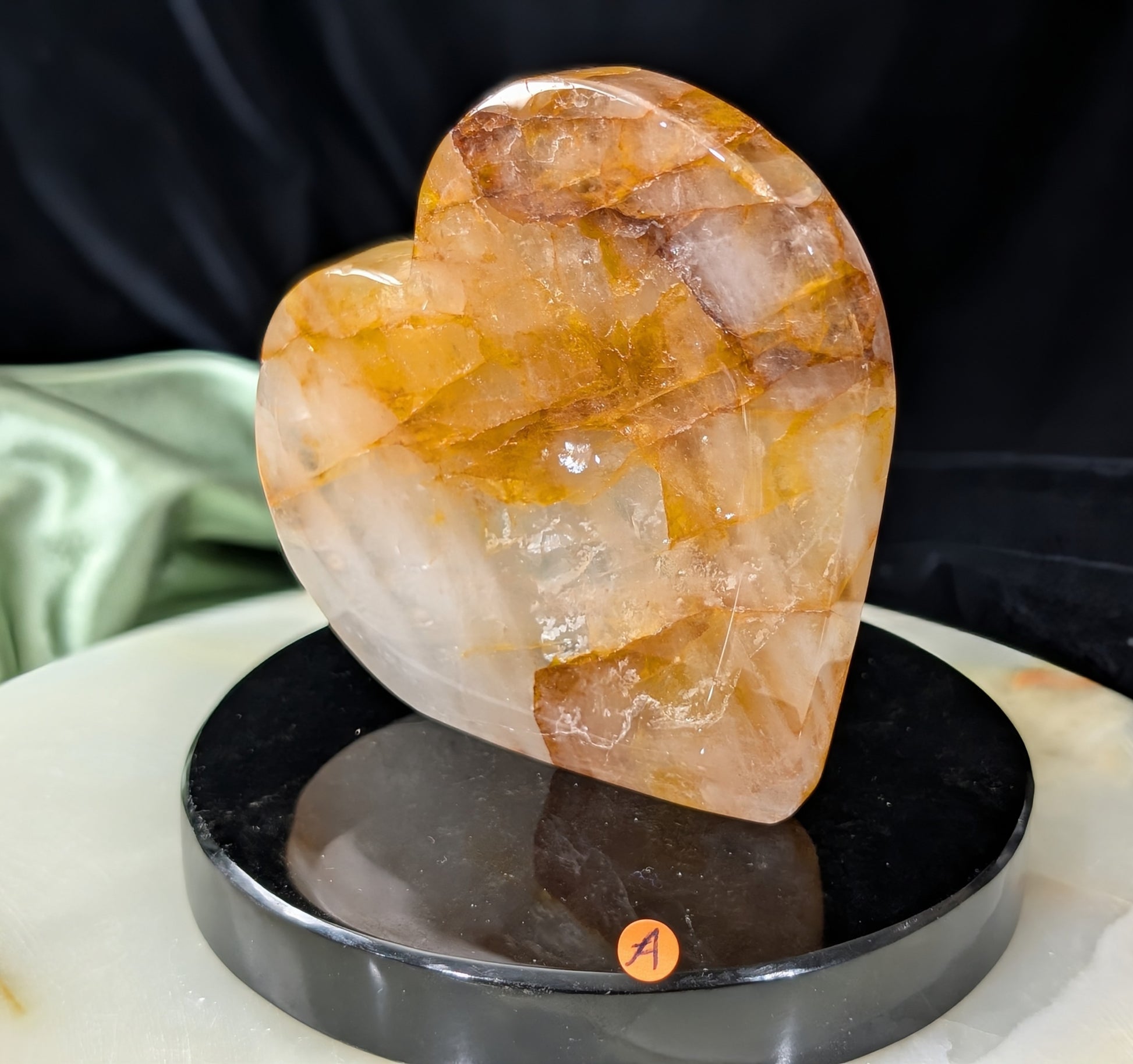 Large Golden Healer Heart