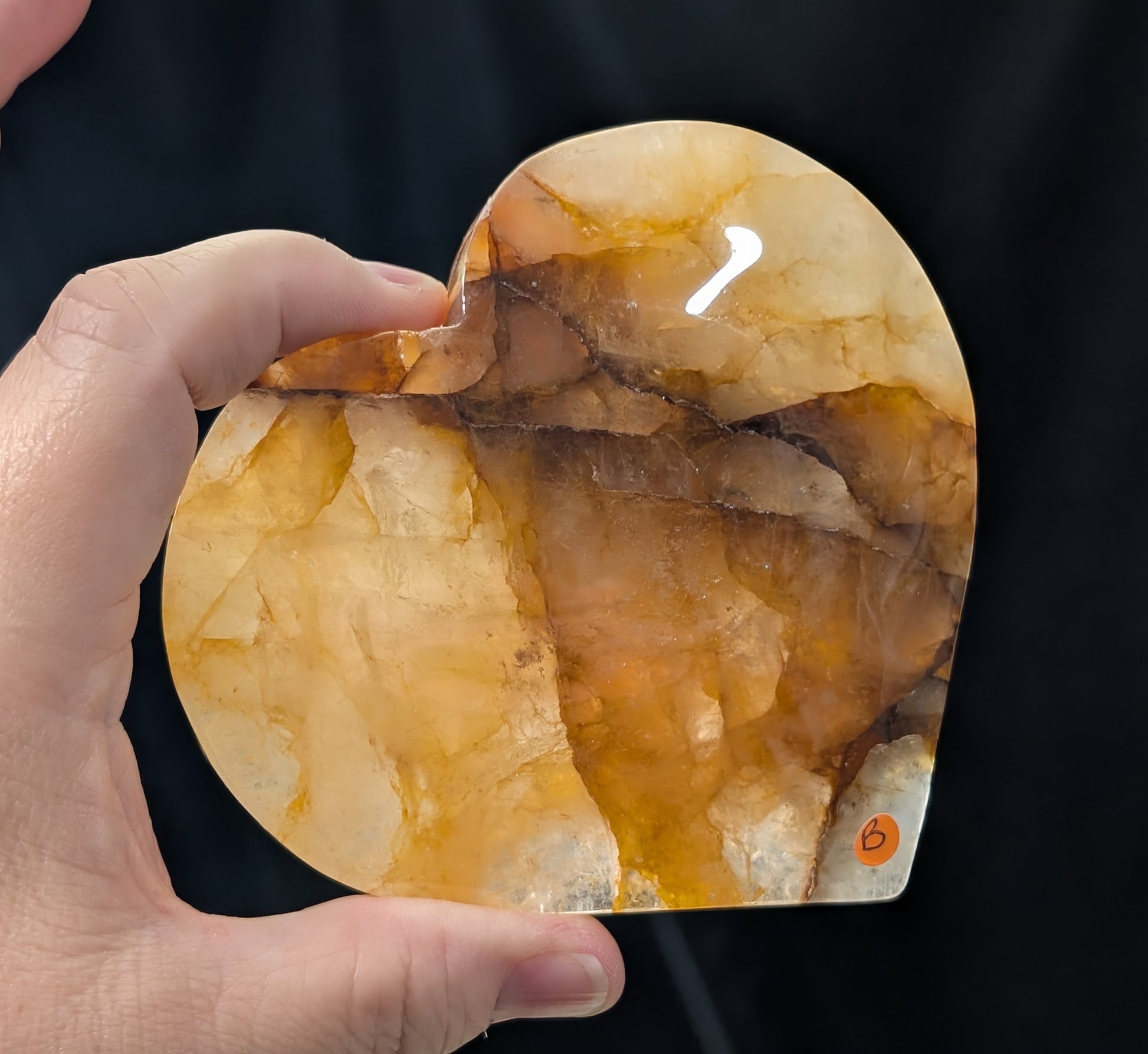 Large Golden Healer Heart