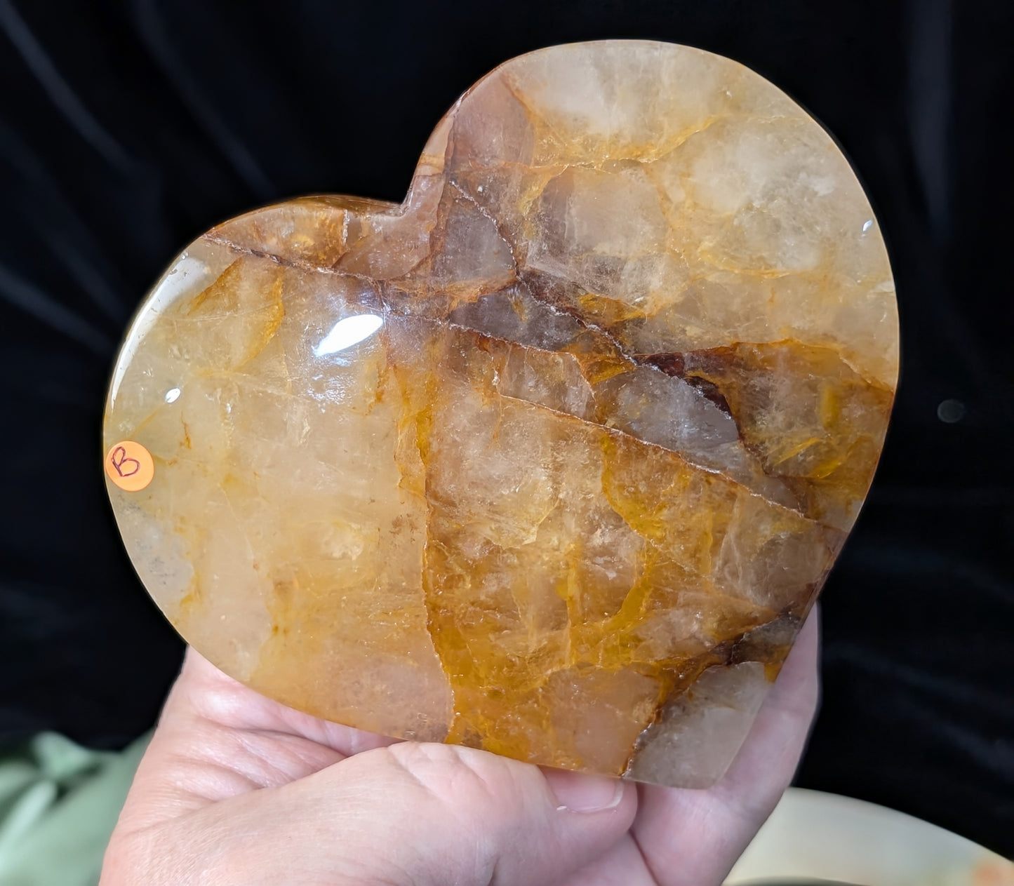 Large Golden Healer Heart