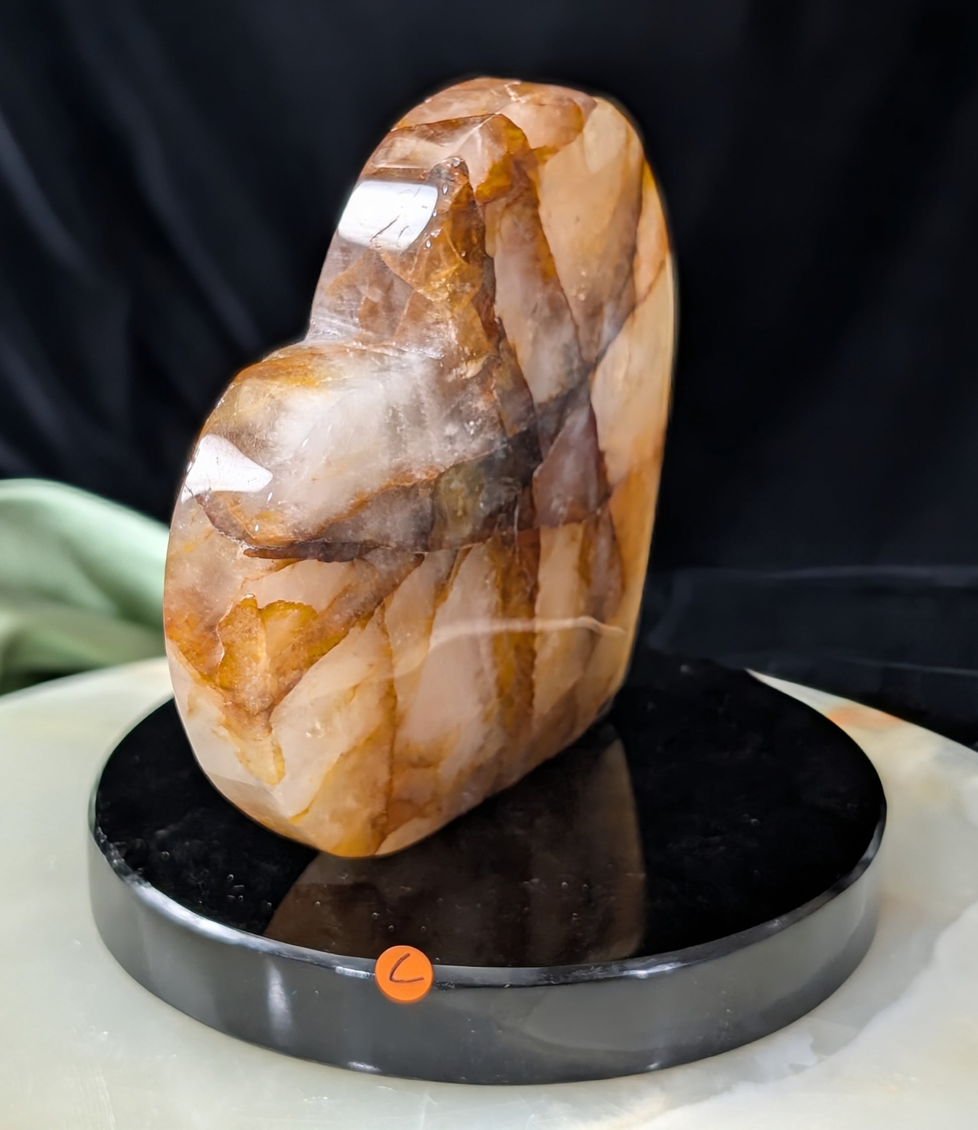 Large Golden Healer Heart