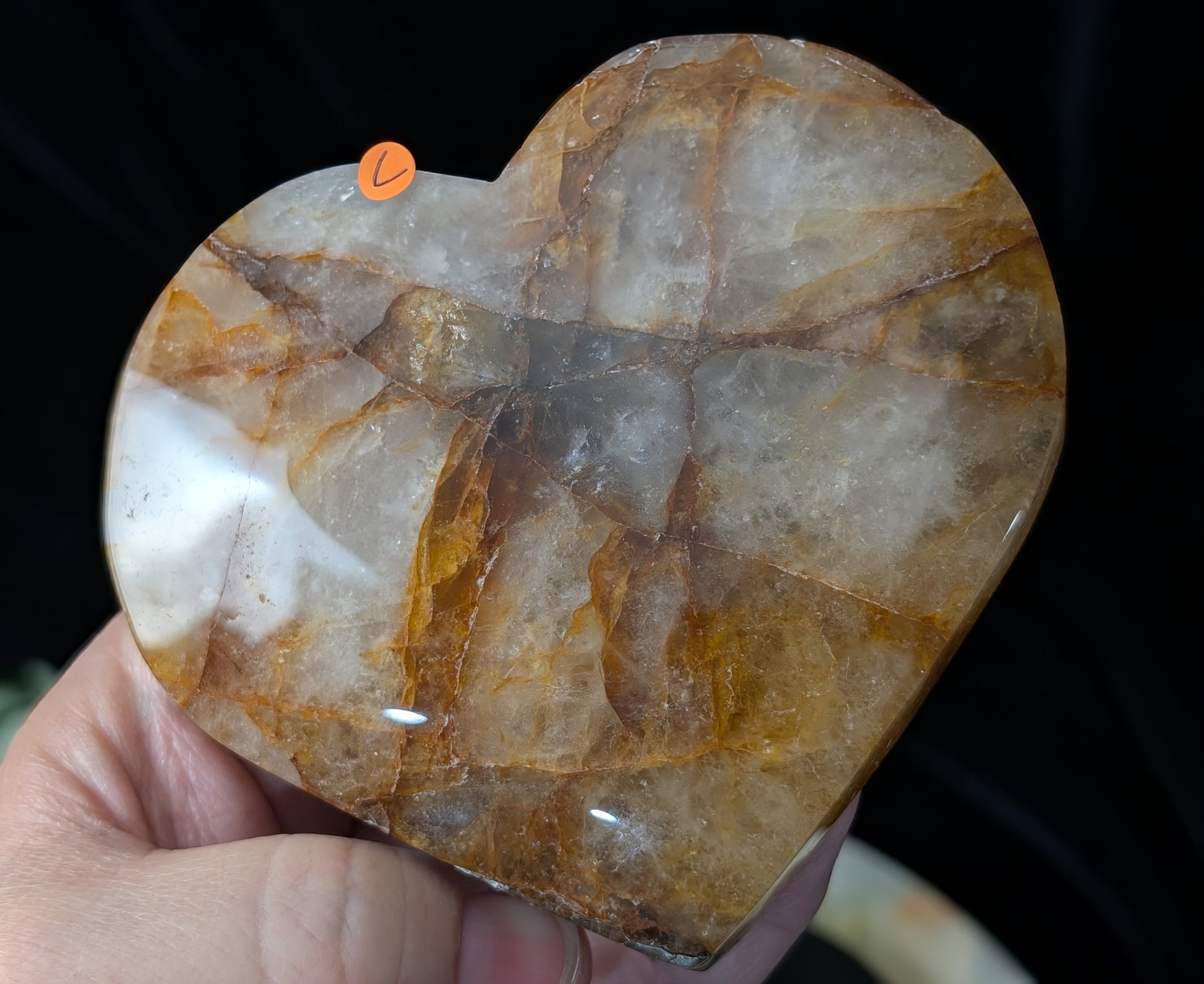 Large Golden Healer Heart