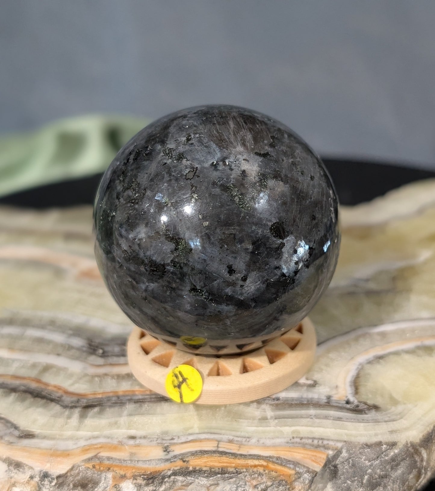 Larvikite Sphere
