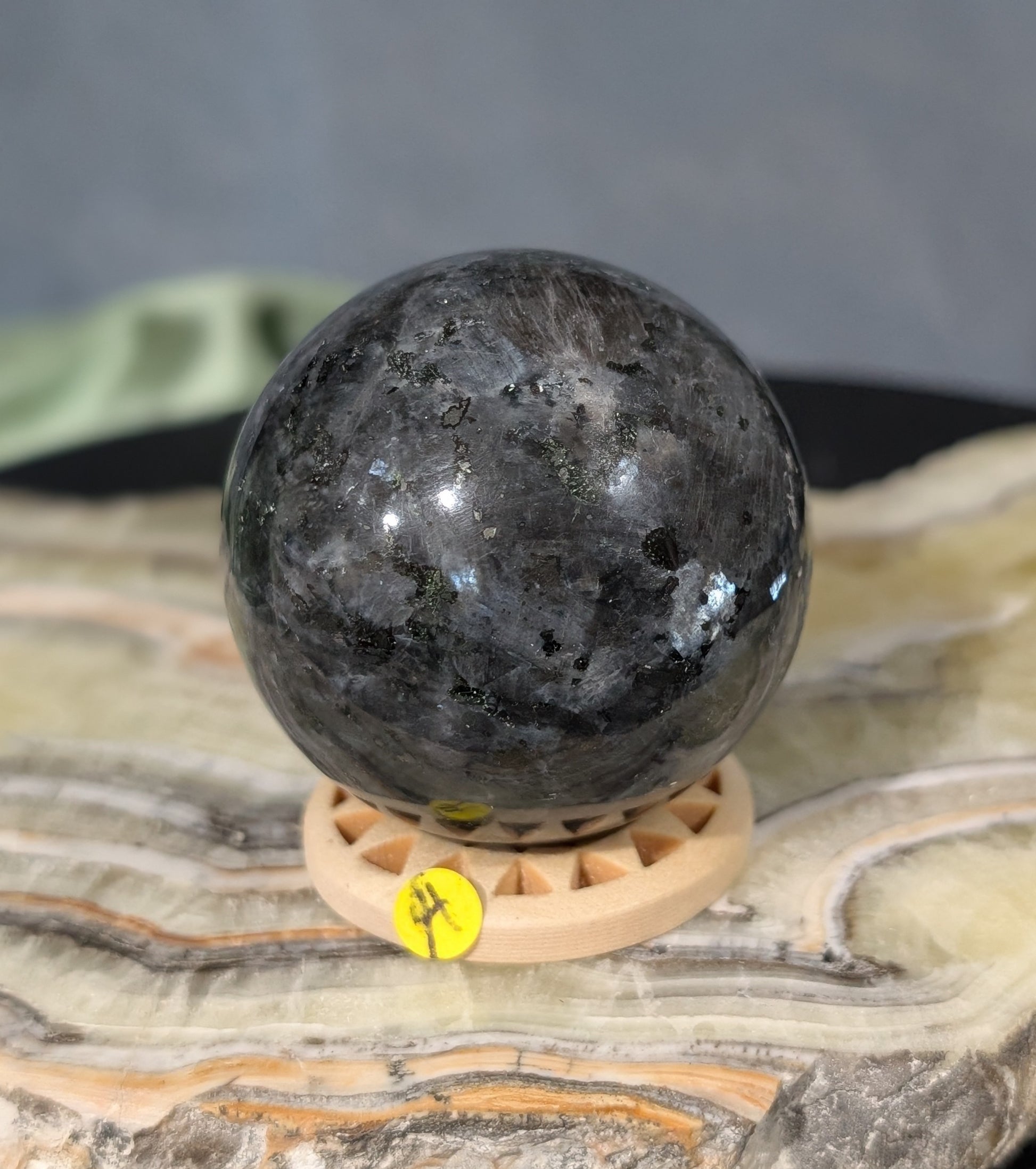 Larvikite Sphere