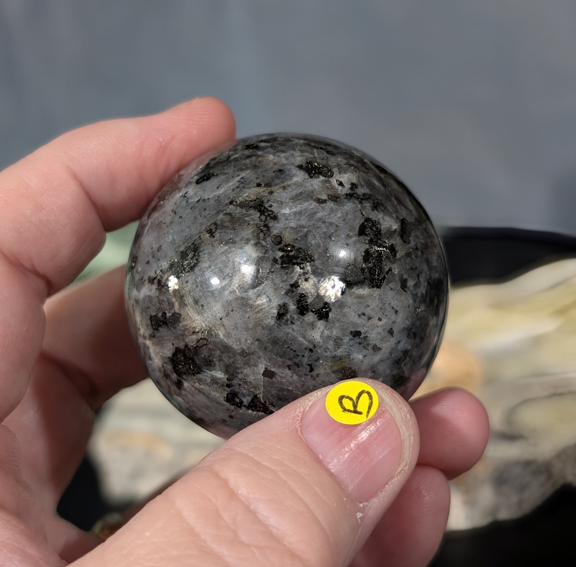 Larvikite Sphere