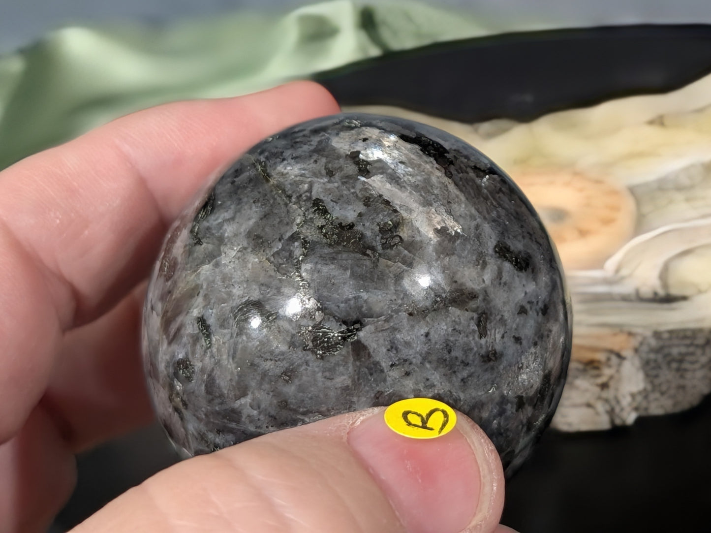 Larvikite Sphere