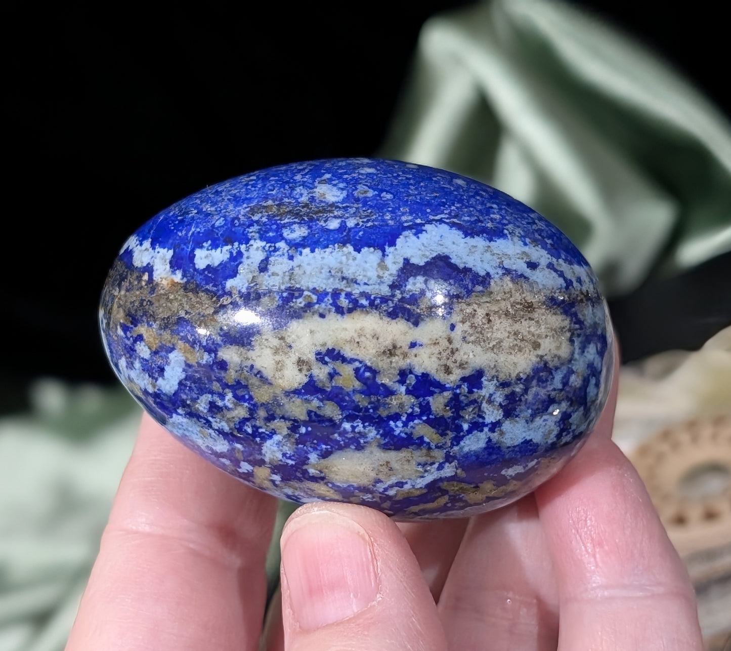 Lazurite With Afghanite Crystal Egg