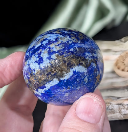 Lazurite With Afghanite Crystal Egg