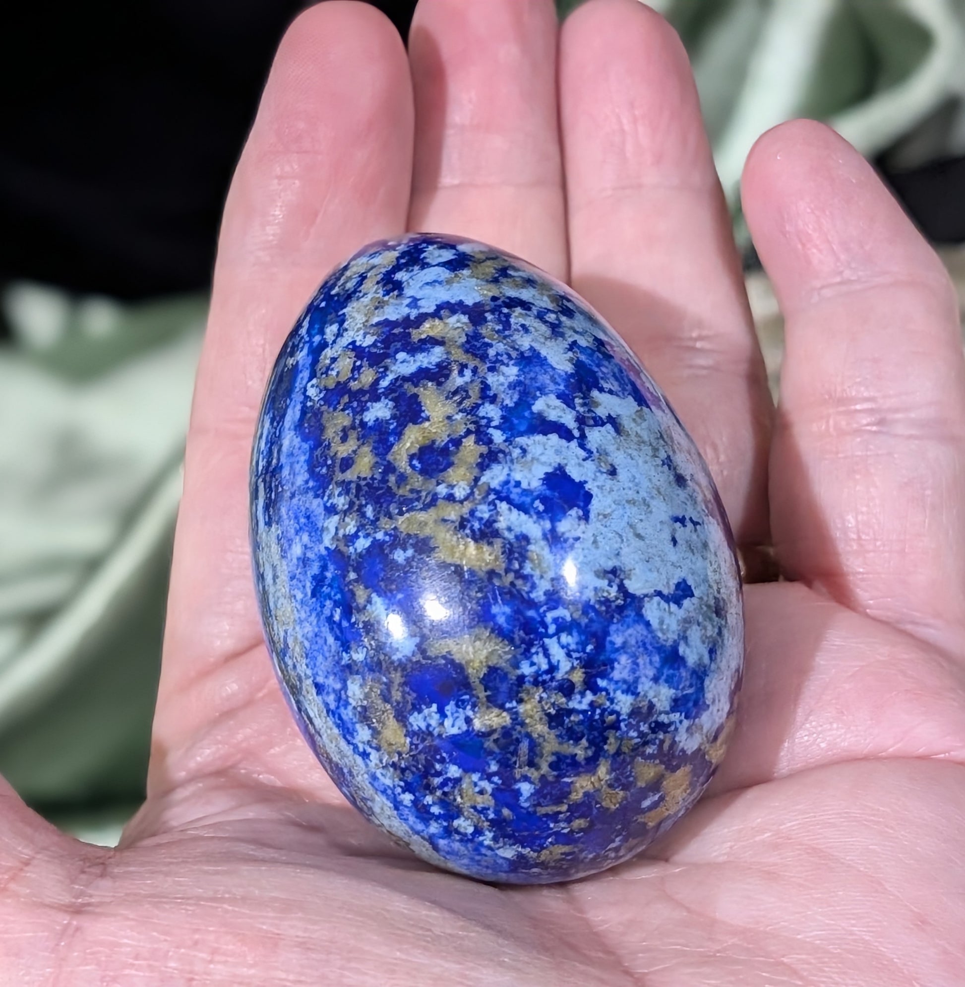 Lazurite With Afghanite Crystal Egg