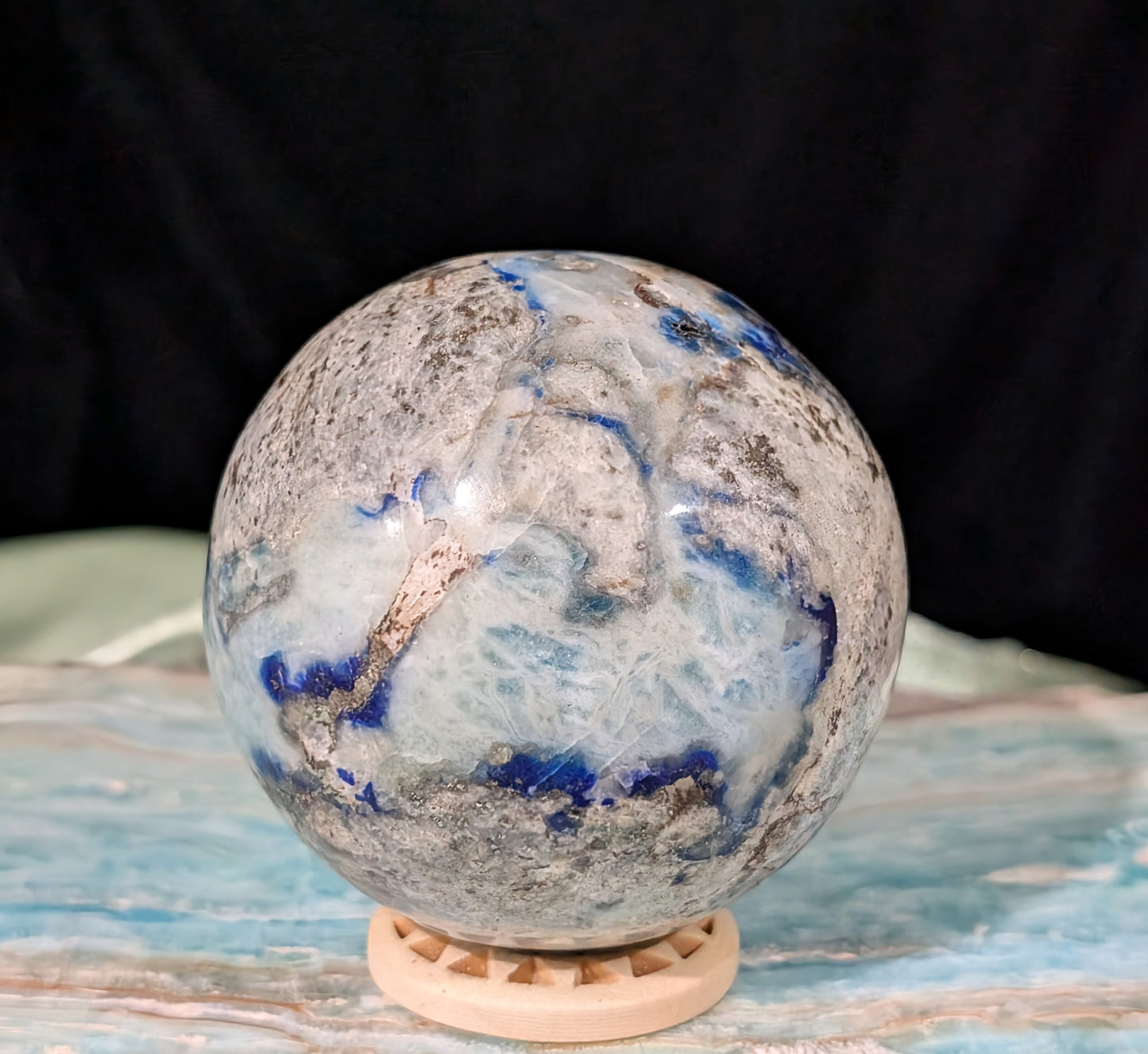 Lazurite and Afghanite Sphere