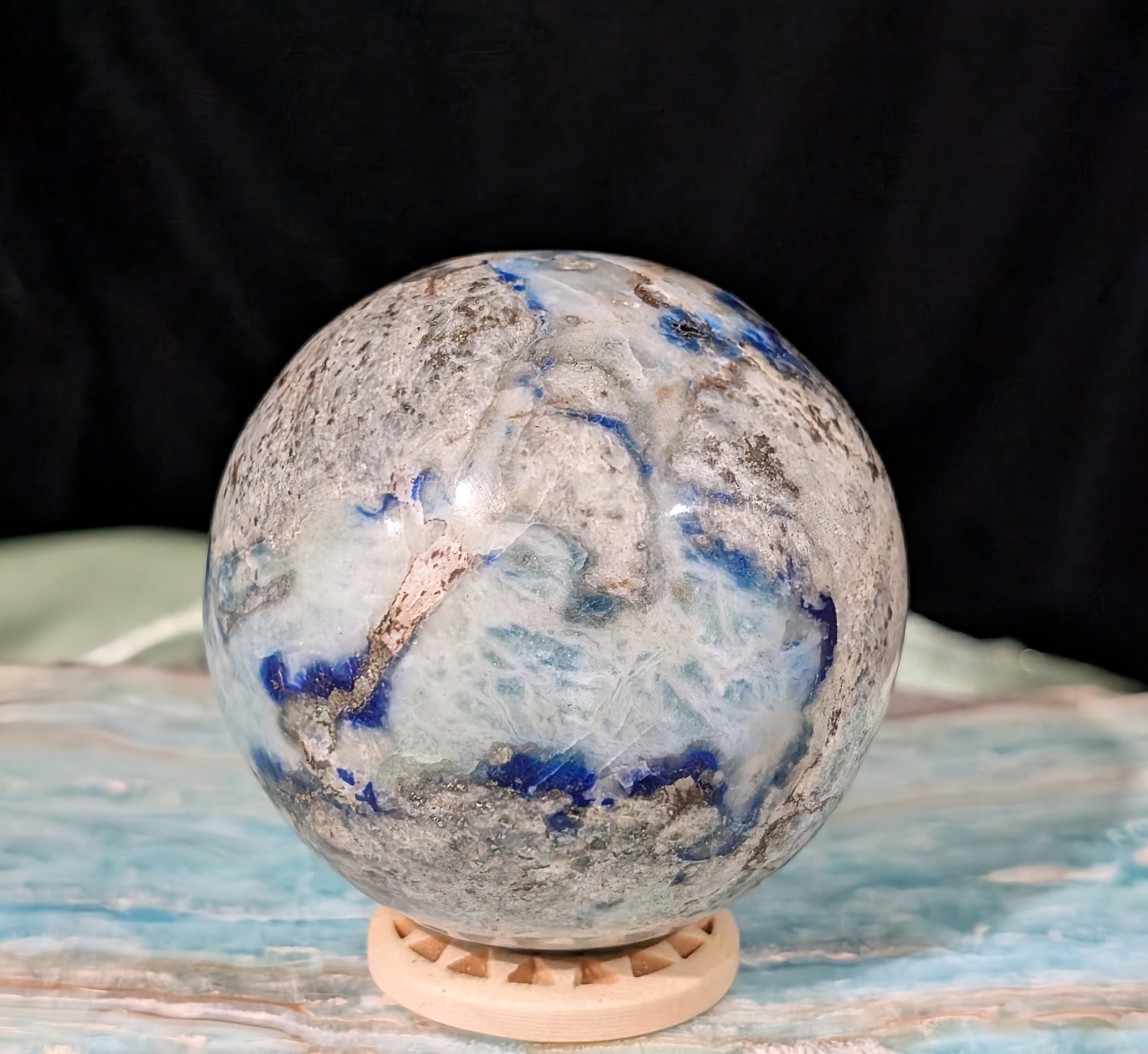 Lazurite and Afghanite Sphere