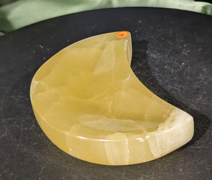 Lemon Calcite Moon Bowl