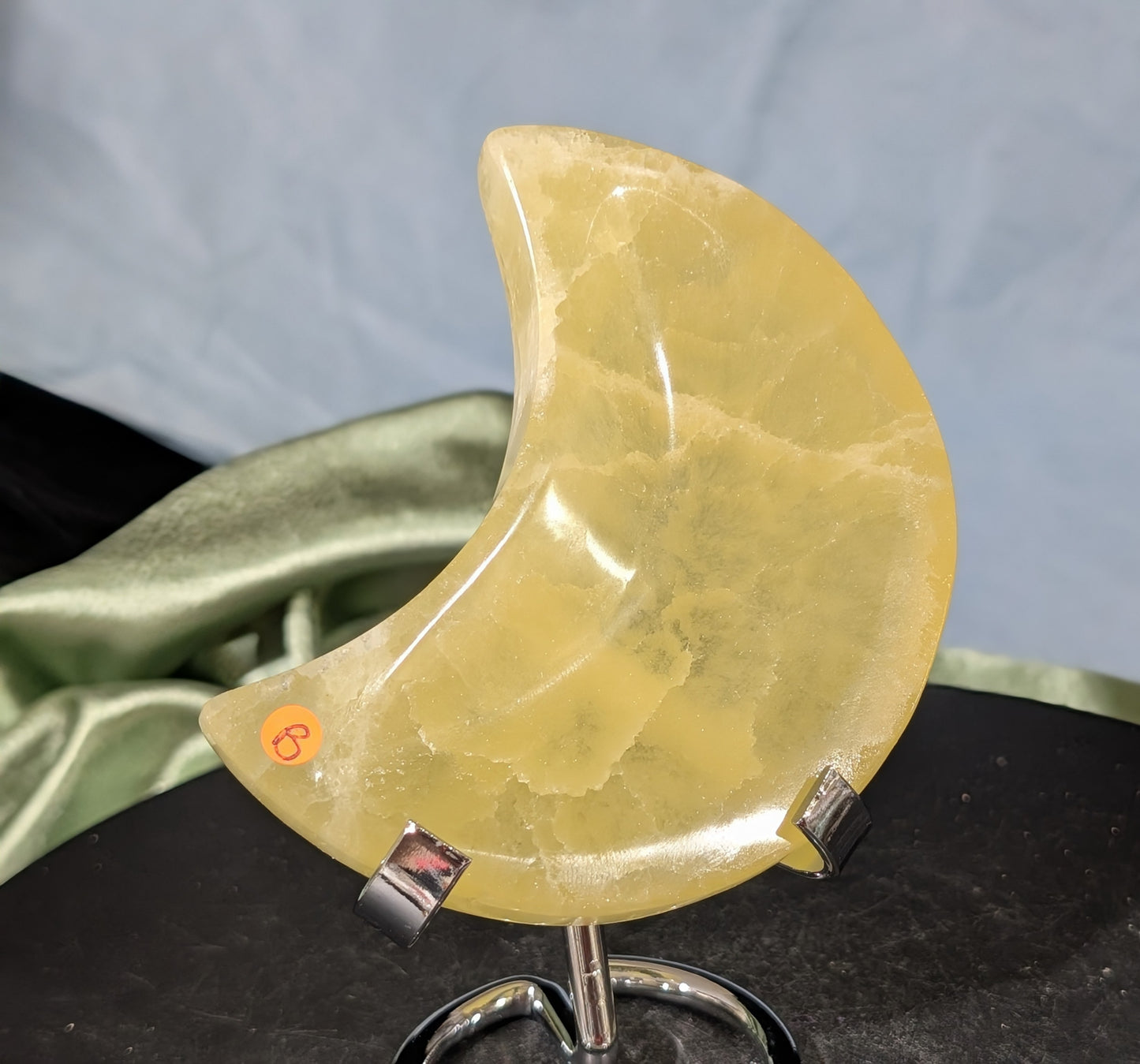 Lemon Calcite Moon Bowl