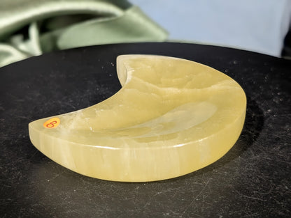 Lemon Calcite Moon Bowl
