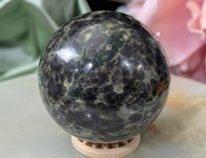 Leopard Spotted Serpentine Sphere