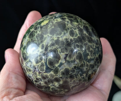 Leopard Spotted Serpentine Sphere