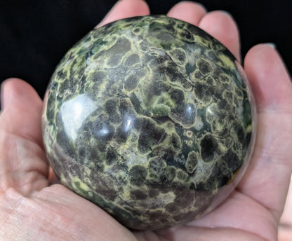Leopard Spotted Serpentine Sphere