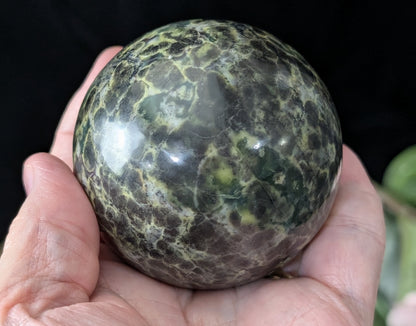 Leopard Spotted Serpentine Sphere