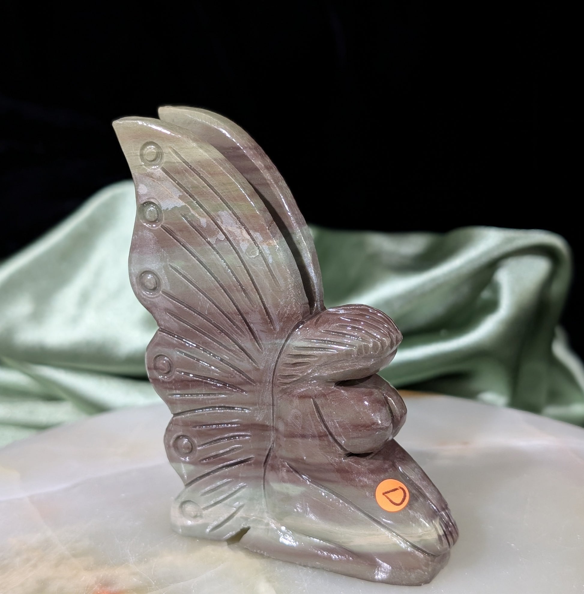Liver Jasper Full Figured Fairy Figurine