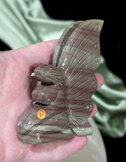 Liver Jasper Full Figured Fairy Figurine