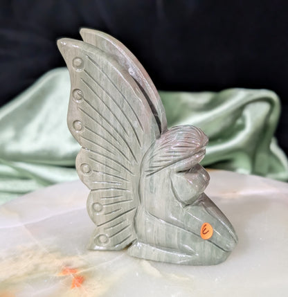 Liver Jasper Full Figured Fairy Figurine