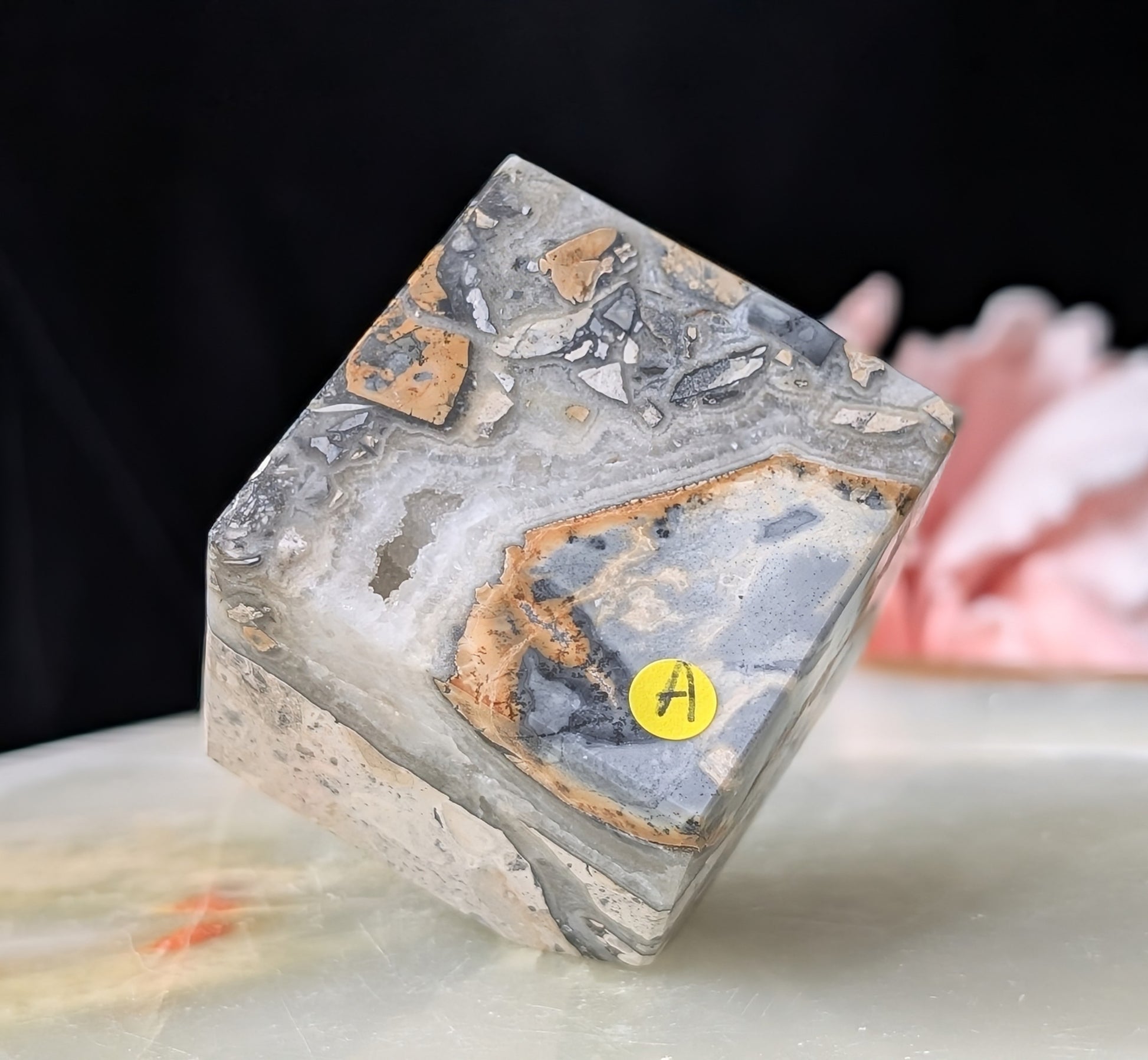 Maligano Jasper Floating Cube