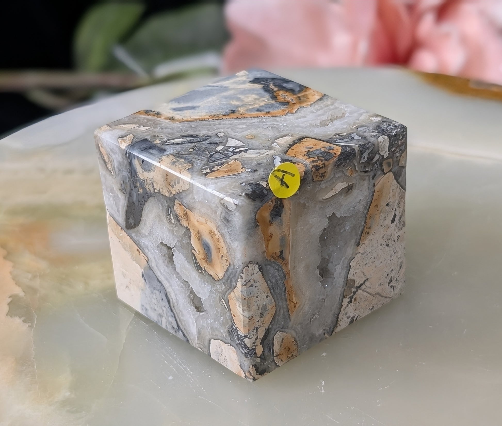Maligano Jasper Floating Cube