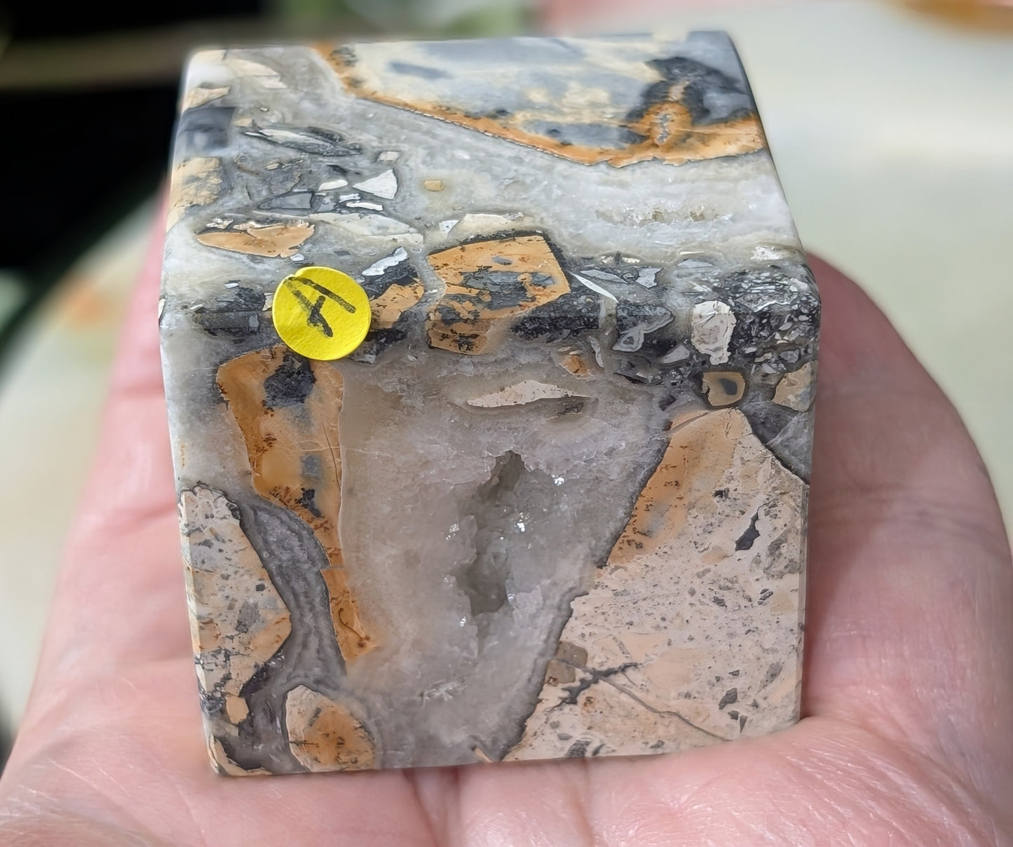 Maligano Jasper Floating Cube