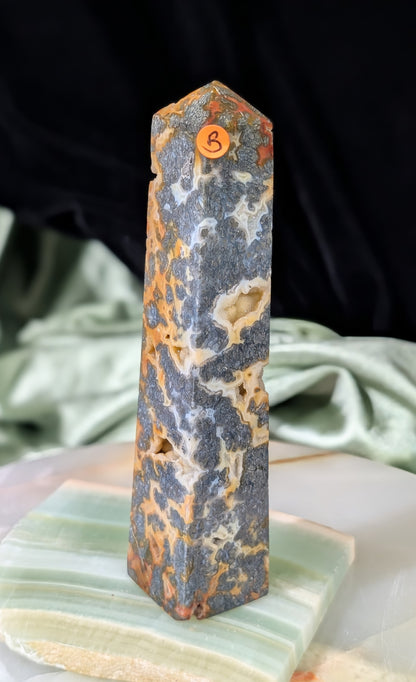 Marcasite Agate Tower